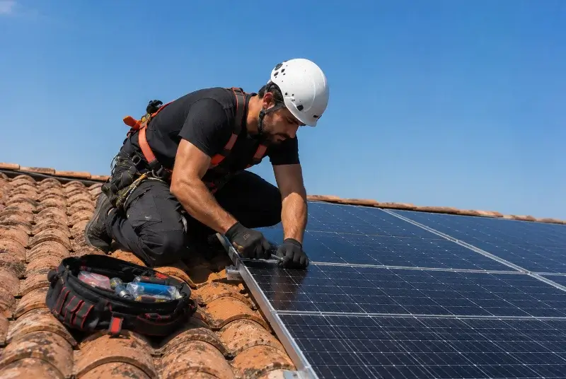 Maintenance et monitoring de panneaux solaires à Beaumont-lès-Valence